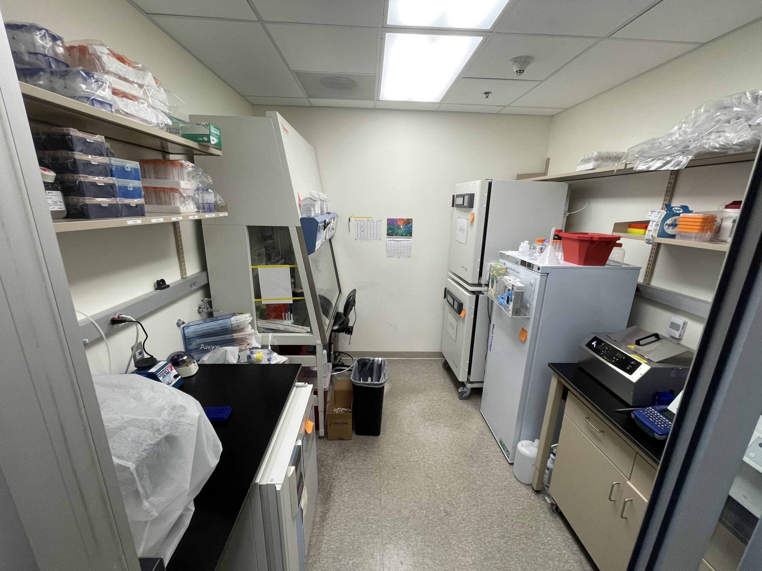 Quarantine room for off-site samples